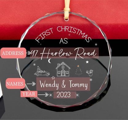 First Christmas As New Home Ornament • 2023 New Home Ornament • New House Keepsake • Housewarming Gift • Realtor Gift 