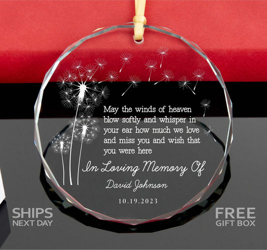 Memorial Christmas Ornament • Remembrance Ornament • Loss of Loved One Gift • In Loving Memory of Ornament 