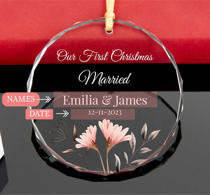 Personalized 2023 First Christmas Ornament • Mr Mrs Christmas Ornament • Just Married Ornament • Newlywed Gift • Anniversary Gift 