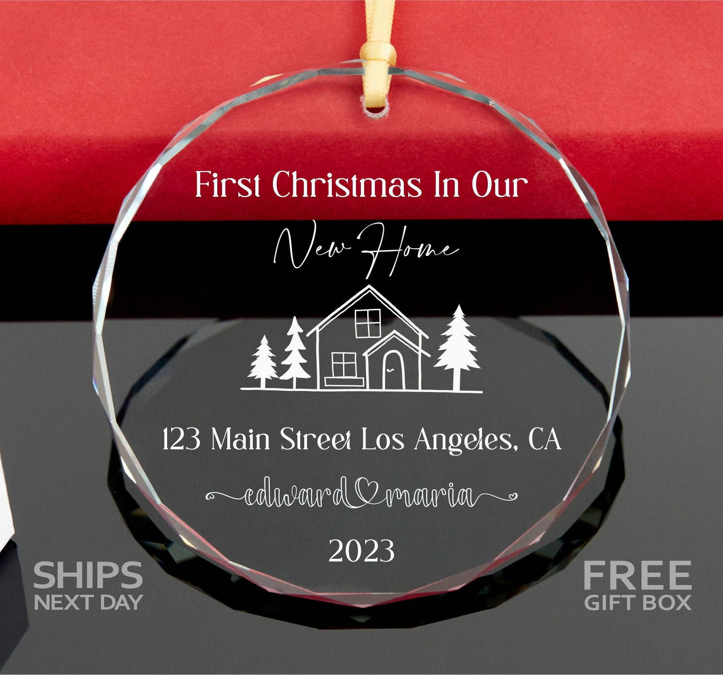 Personalized 2023 New Home Ornament • First Home Christmas Ornament • First Christmas In Our New Home Ornament 