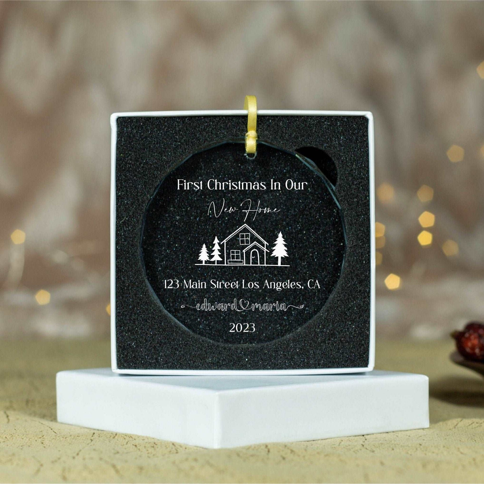 Personalized 2023 New Home Ornament • First Home Christmas Ornament • First Christmas In Our New Home Ornament 