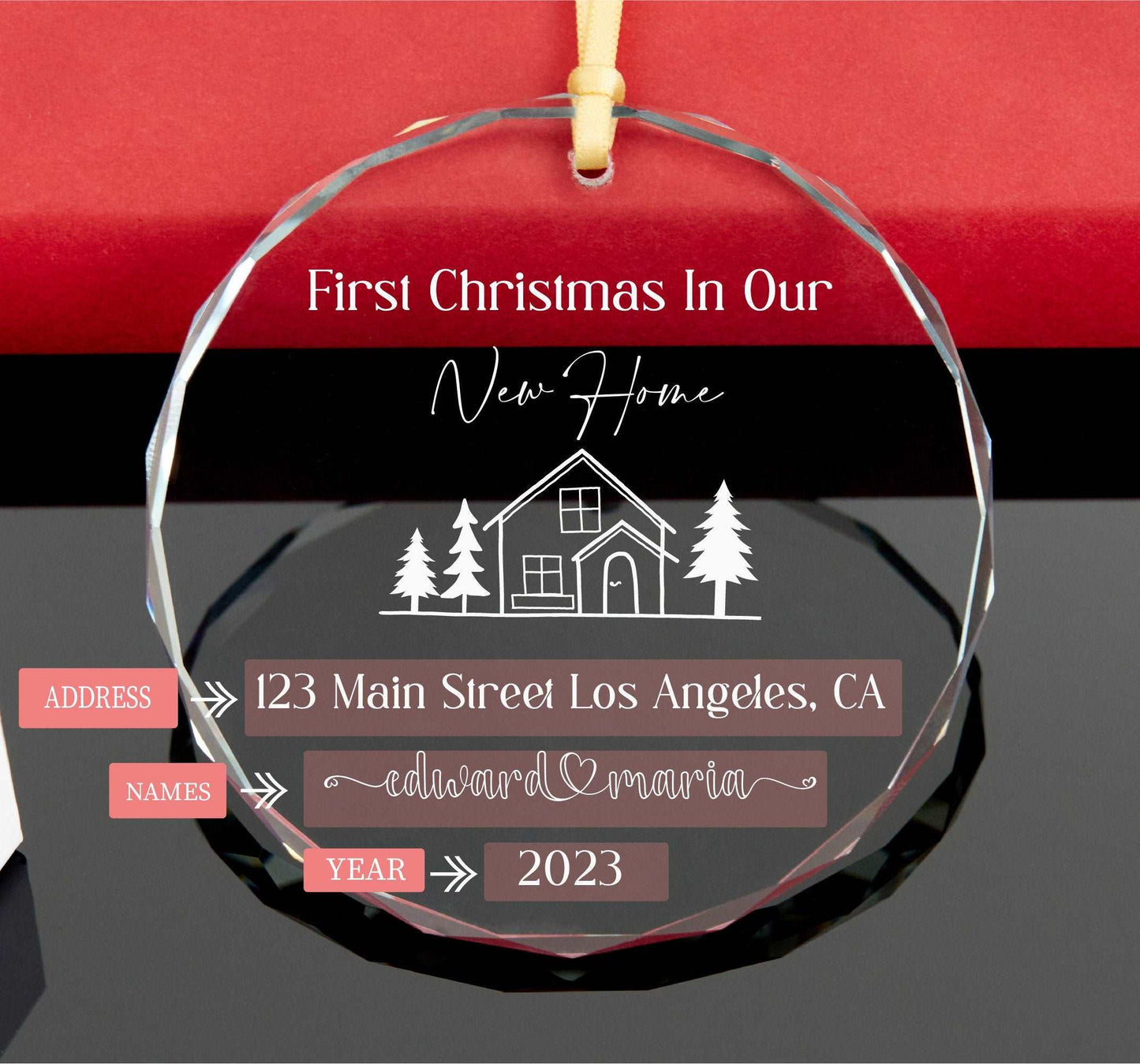 Personalized 2023 New Home Ornament • First Home Christmas Ornament • First Christmas In Our New Home Ornament 