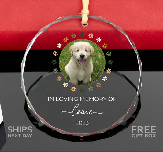 Personalized Dog Memorial Ornament • Dog Loss Gift • Pet Memorial Ornament • Dog Christmas Ornament • In Loving Memory of Dog 