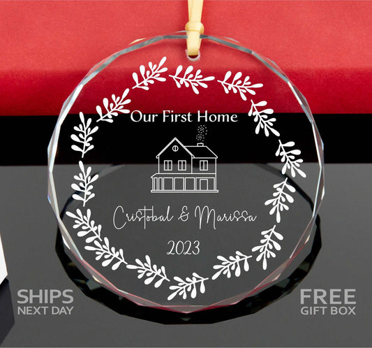 Personalized New Home Ornament • Home Christmas Ornament 2023 • First Christmas In Our New Home Ornament 