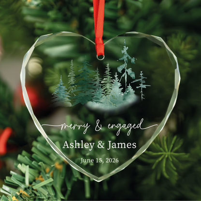 Forest Merry & Engaged Ornament