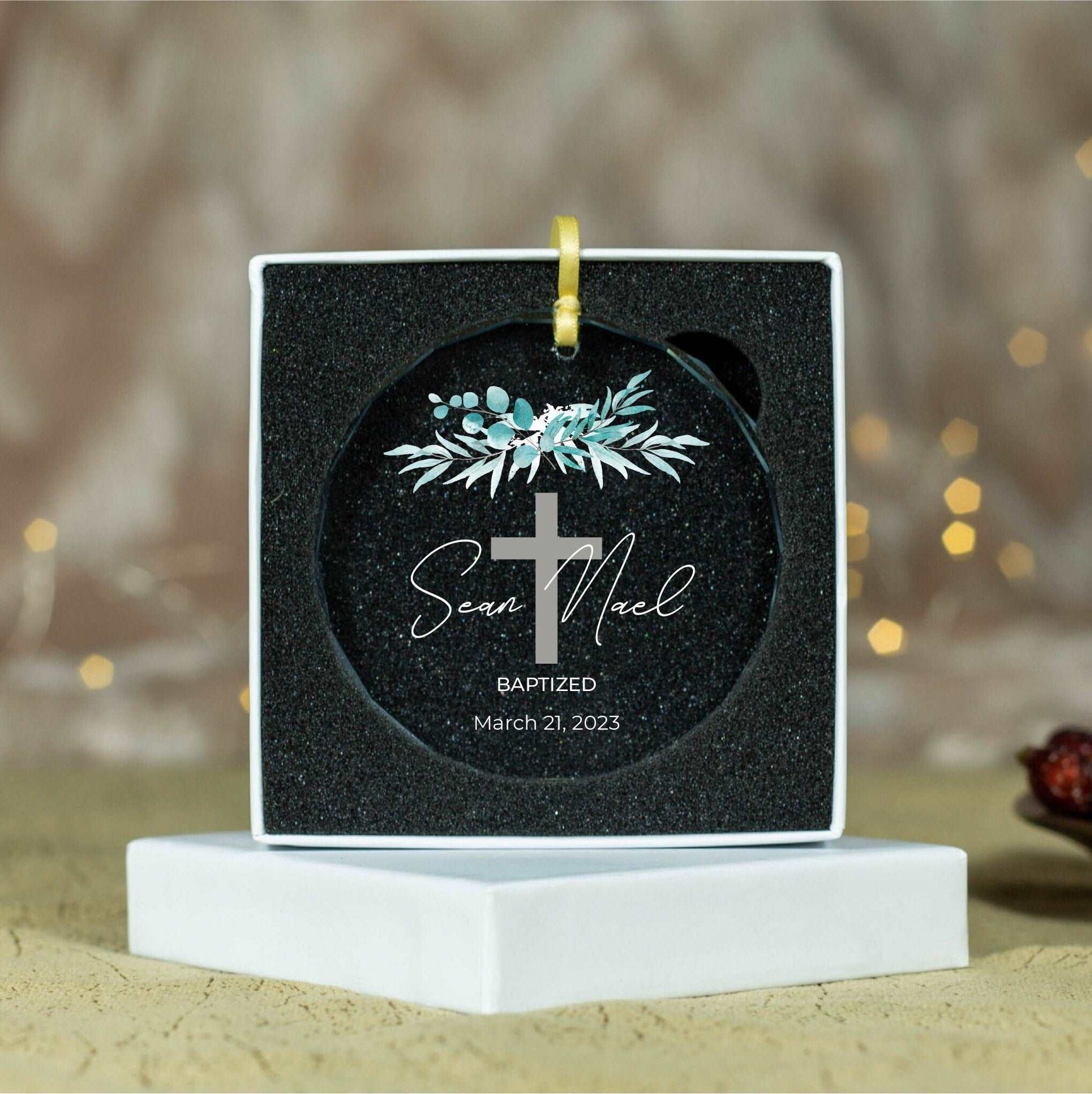 a black and white box with a cross on it