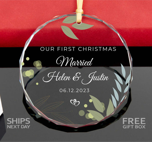 First Christmas Married Ornament • 1st Christmas Keepsake