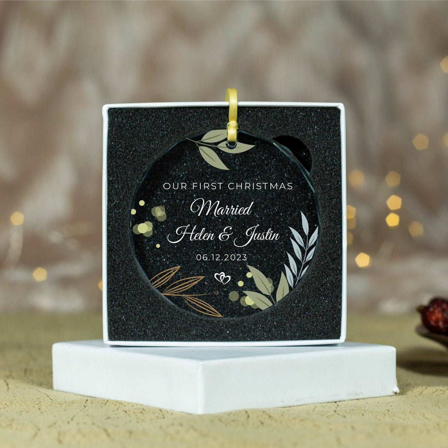 First Christmas Married Ornament • 1st Christmas Keepsake