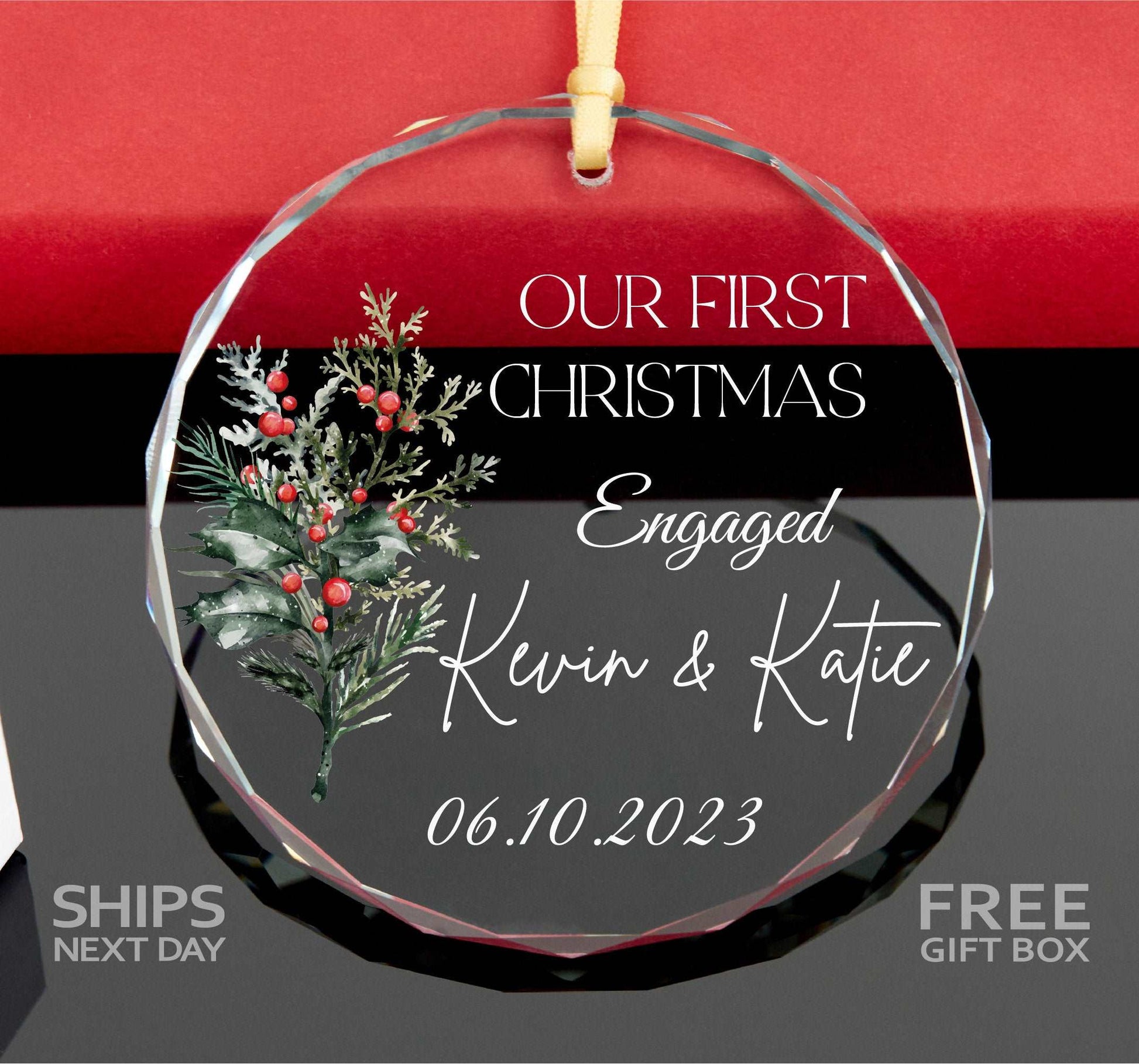 a personalized ornament for a christmas ornament