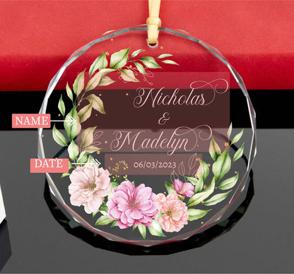 First Christmas as Married Ornament • Wedding Ornament • Engaged Keepsake • Mr and Mrs Ornament