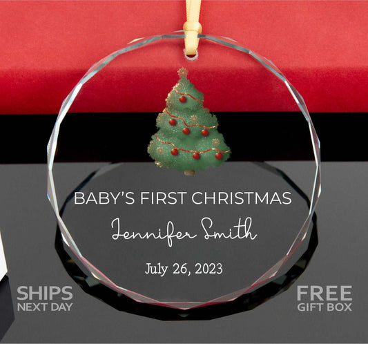 Baby's First Christmas Ornament 2023 • Customized Xmas Ornament