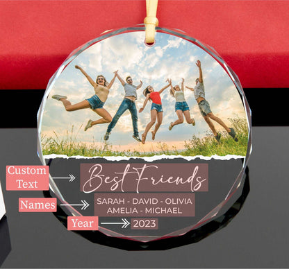 Personalized Friendship Christmas Ornament • Besties Ornament • Best Friends Christmas Gift