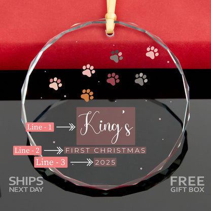 Dog adoption gift Christmas ornament