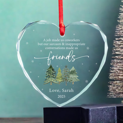 Office friends Christmas keepsake ornament