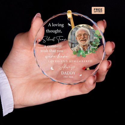 Sympathy gift custom portrait ornament