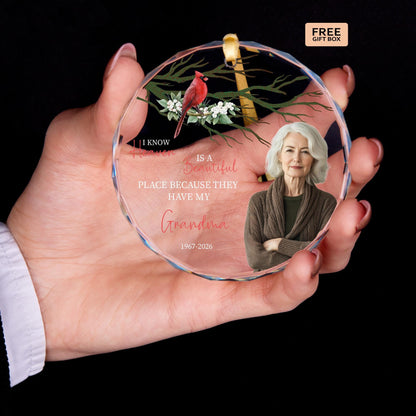 Sympathy gift custom portrait ornament