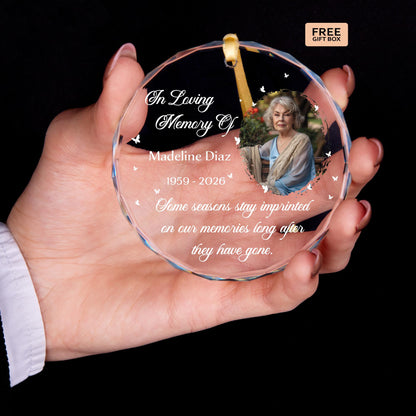 Bereavement gift custom photo ornament