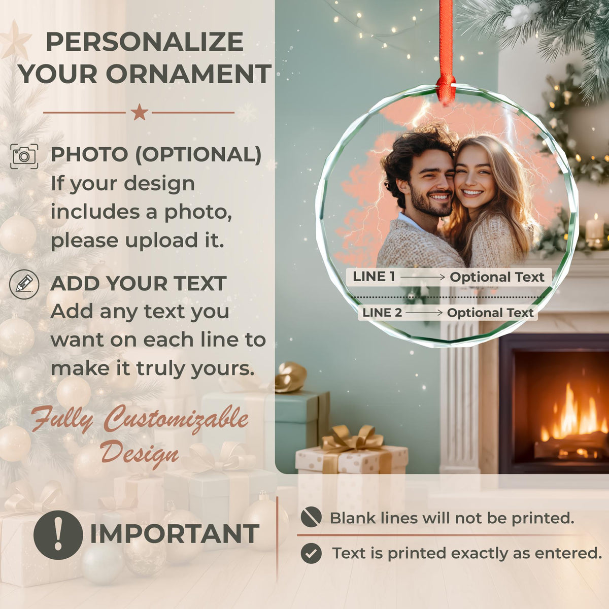 Couple portrait gift with names and date