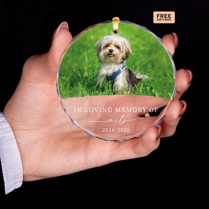 Classic Pet Photo Memorial Ornament
