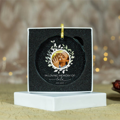 Photo Pet Memorial Ornament • Cat Loss Gift • Dog Memorial Ornament