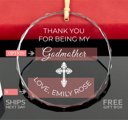 Thank You For Being My Godmother Ornament